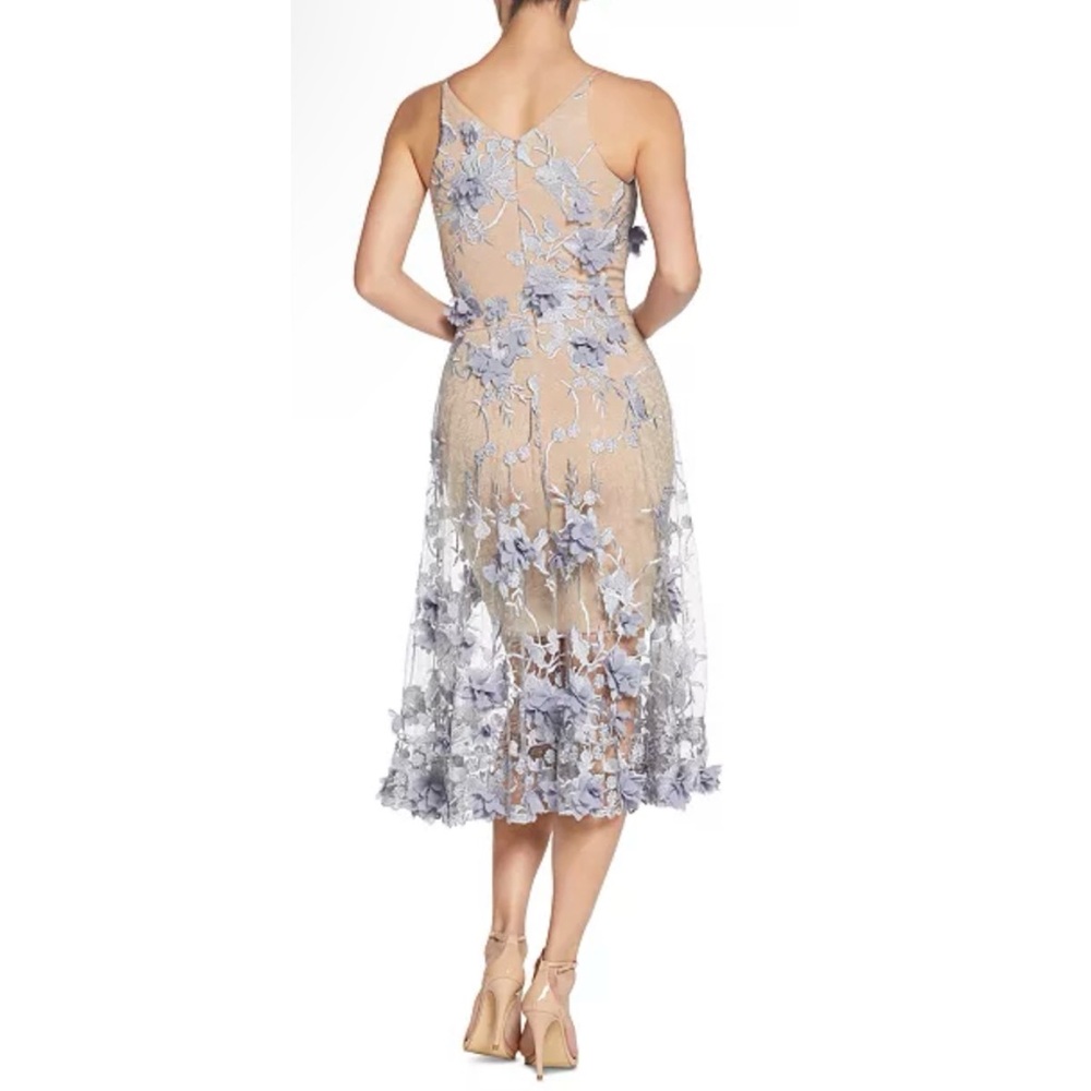 DRESS THE POPULATION Audrey Embroidered Fit & Flare Dress 💖NWT IN STORES💖 - Picture 4 of 5